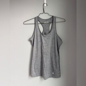 Smartwool Women’s Baselayer Racerback Tank Top Gray Merino 150 Scoop Neck Medium